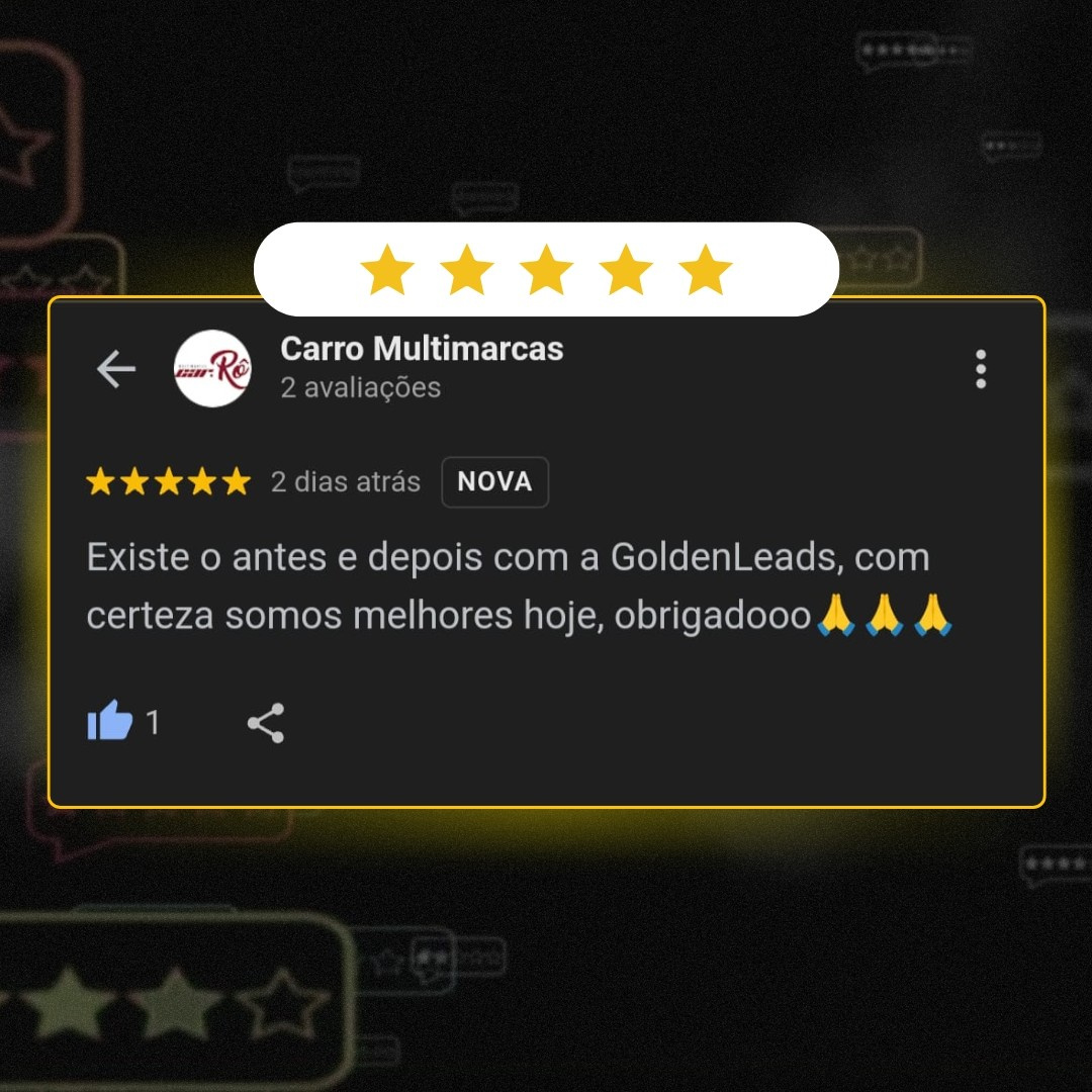 Avaliação Google - Modelo GL - Car.Rô Multimarcas